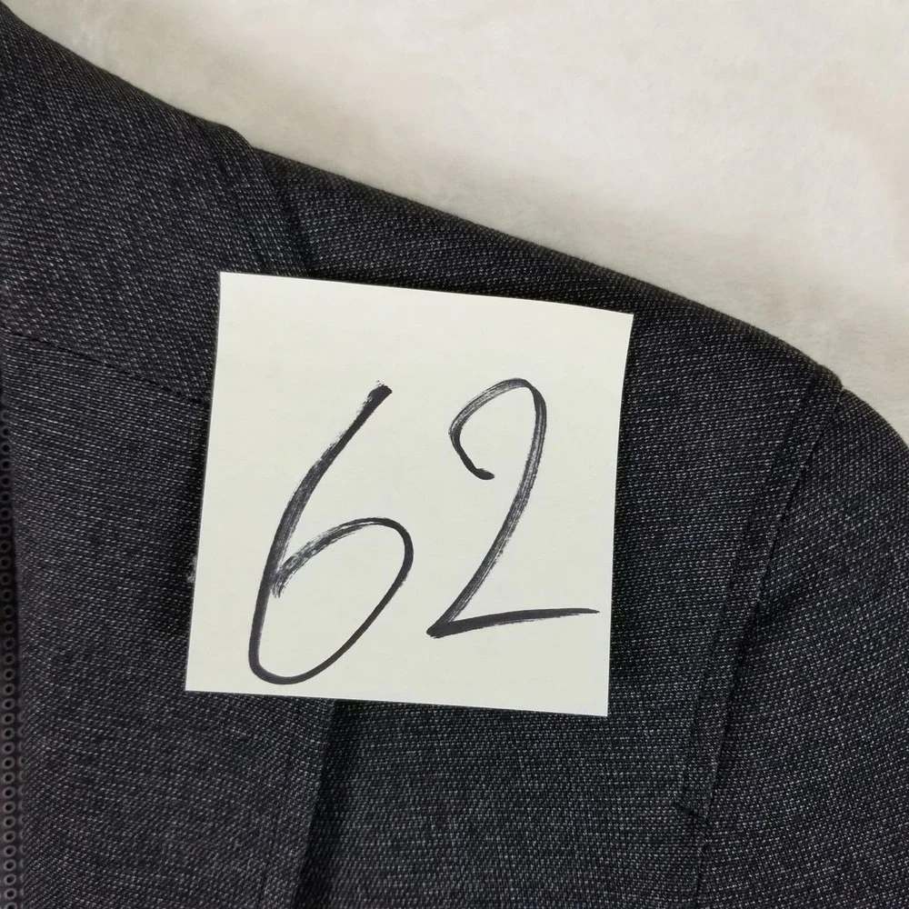 Hechter Paris Blazer Men 38R Charcoal Grey Two Button DH-POZ-J Sport Coat